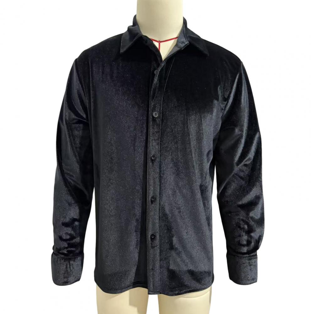 Men Formal Party Wear Shirt - Heren fluwelen overhemd Heren fluwelen overhemd