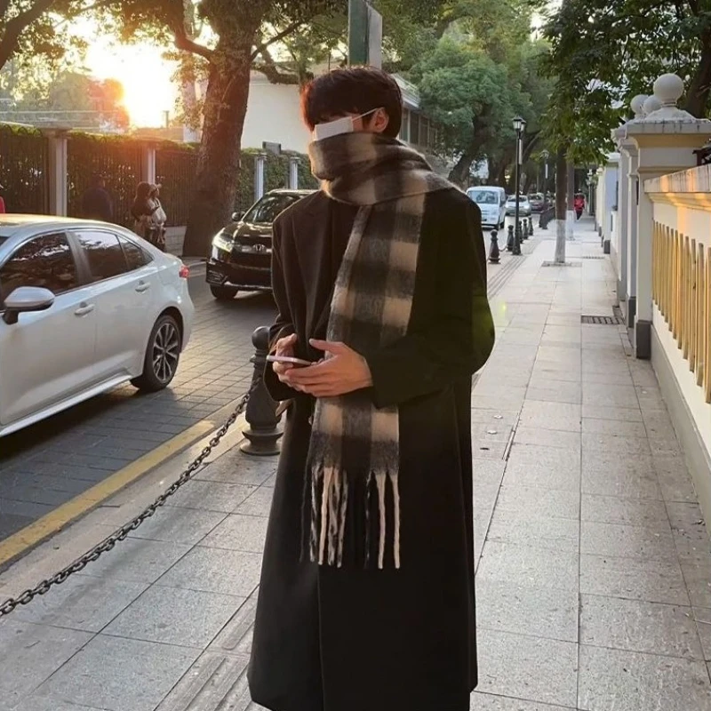 High End Men'S Formal Wear - Koreaans geïnspireerde wollen overjas voor heren,