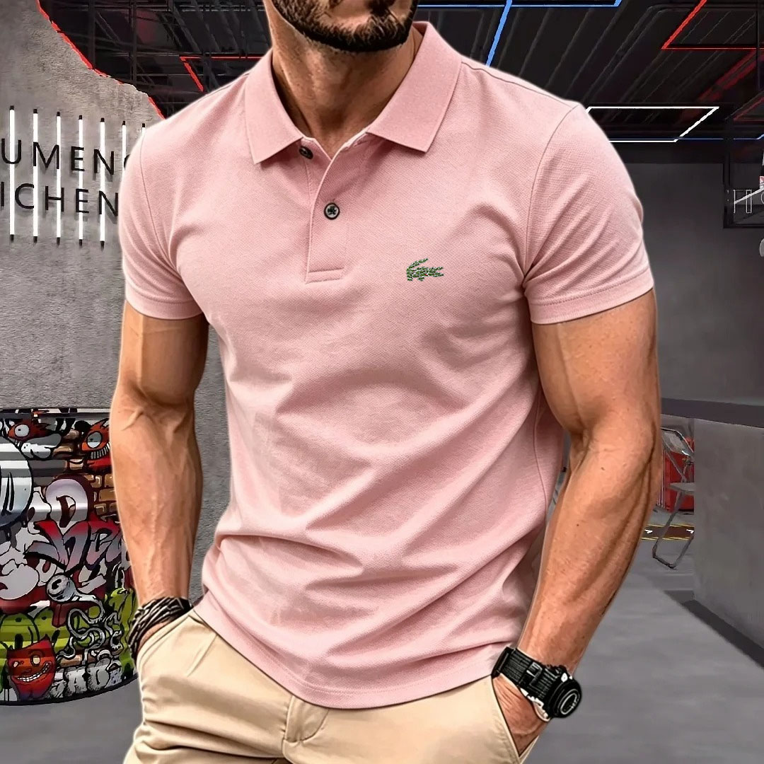 Young Men Formal Wear - Heren poloshirt met korte mouwen, reversknoop,