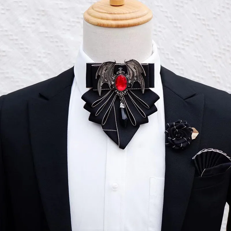 Men Formal Wear Dress - Heren Vlinderdas Broche Set Britse Koreaanse