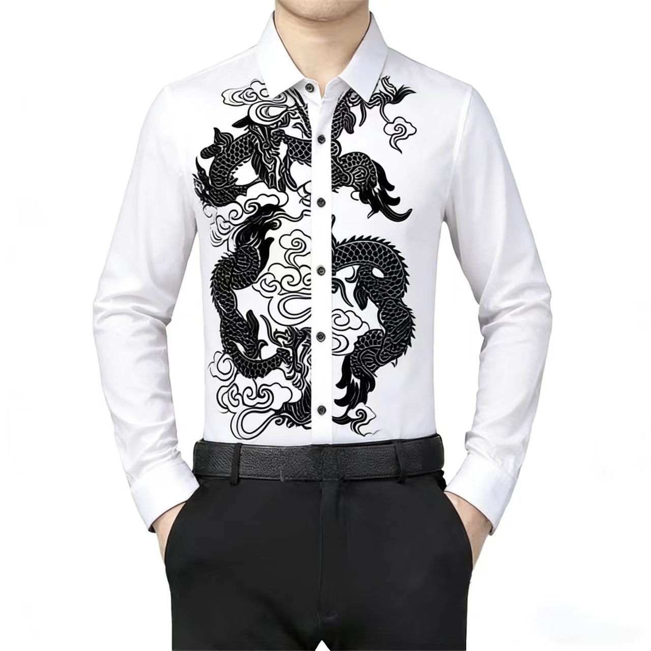 Herenoverhemd met lange mouwen - Men Formal Party Wear Shirt recensie en prijs