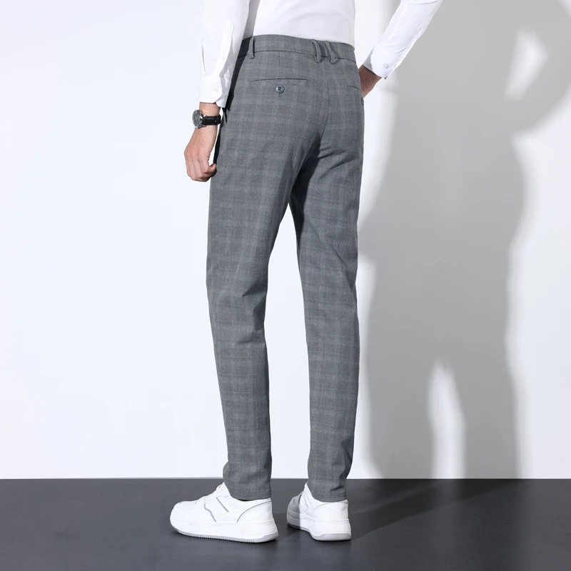 Katoenen geruite gestreepte kl - Men Formal Wear Wedding recensie en prijs