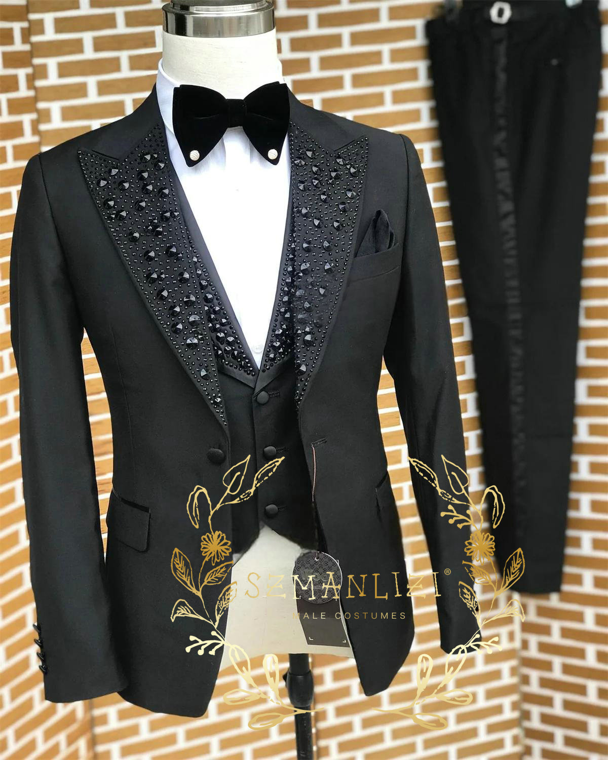 Zwarte Mannen Pakken Luxe Stee - Men Formal Wear Wedding recensie en prijs