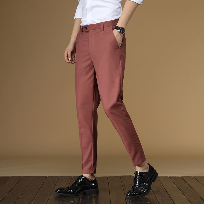 Zomer Pak Broek Mannen Rood Zw - Men Formal Wear Office recensie en prijs