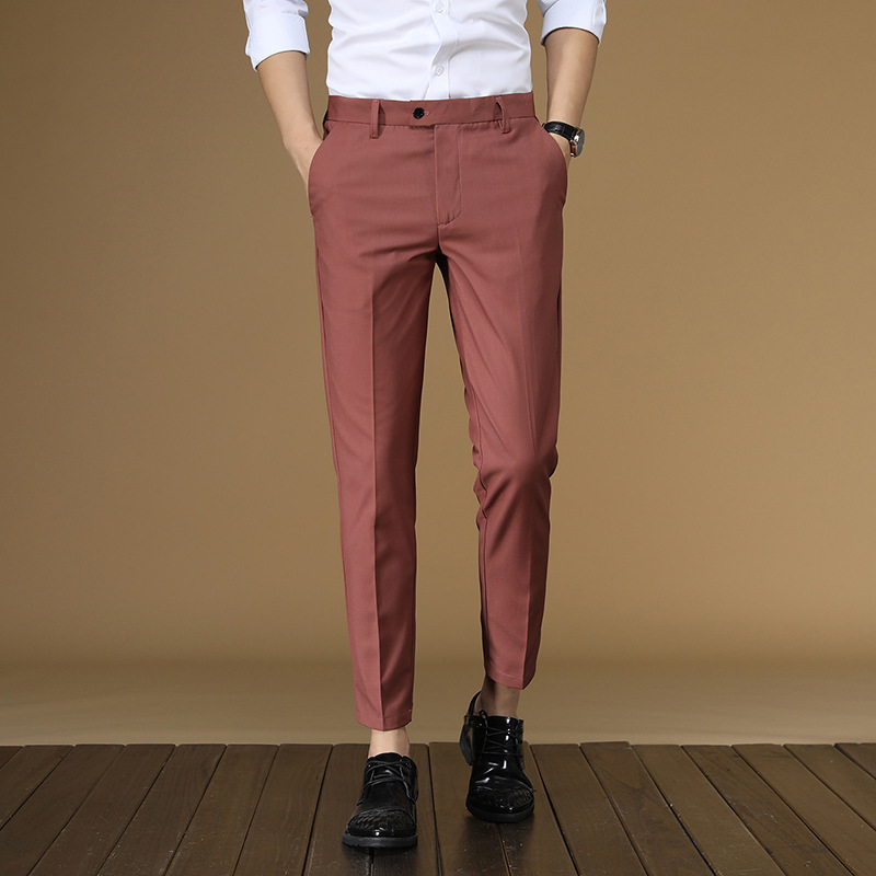 Zomer Pak Broek Mannen Rood Zw - Men Formal Wear Office recensie en prijs