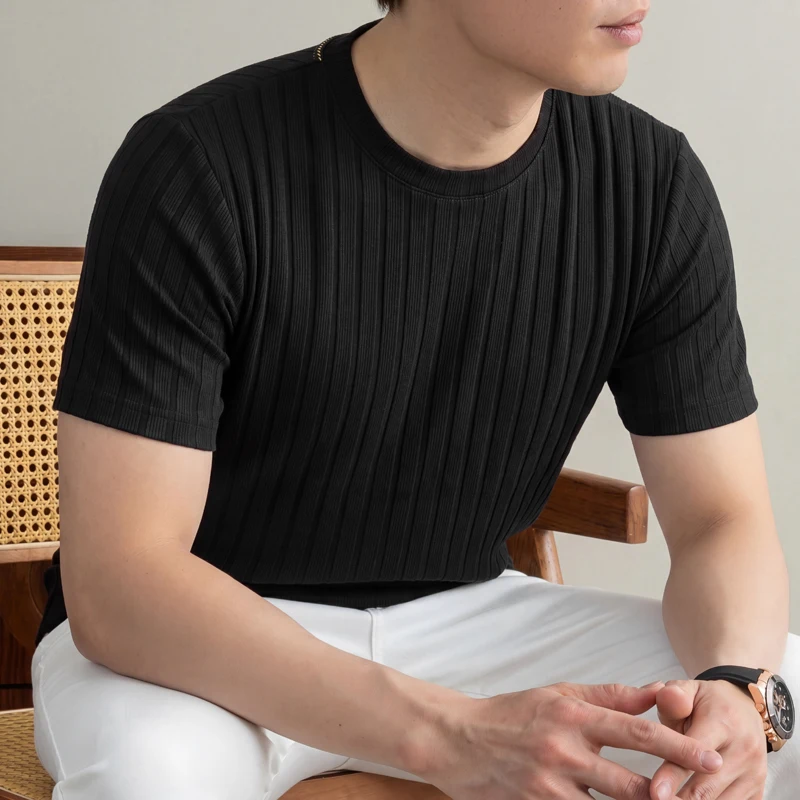 Business casual geribbeld T-sh - Young Men Formal Wear recensie en prijs