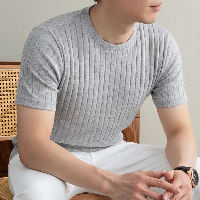 Business casual geribbeld T-sh - Young Men Formal Wear recensie en prijs