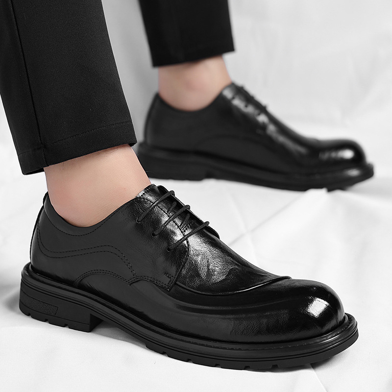 Bruin gepolijst echt leer met  - Men'S Formal Party Wear Shoes recensie en prijs
