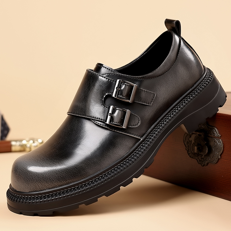 Retro bruine leren vrijetijdss - High End Men'S Formal Wear recensie en prijs