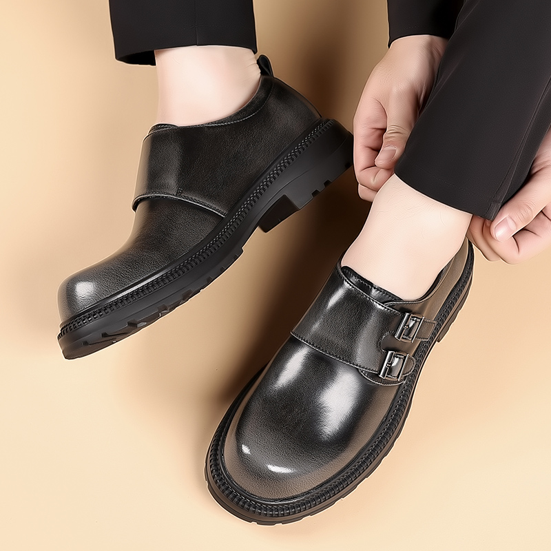 Retro bruine leren vrijetijdss - High End Men'S Formal Wear recensie en prijs