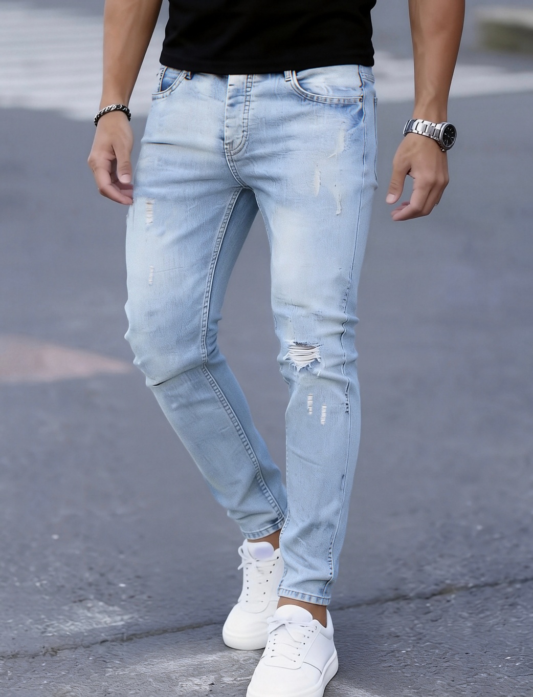 Slim-fit stretch jeans voor he - Men Formal Wear With Jeans recensie en prijs