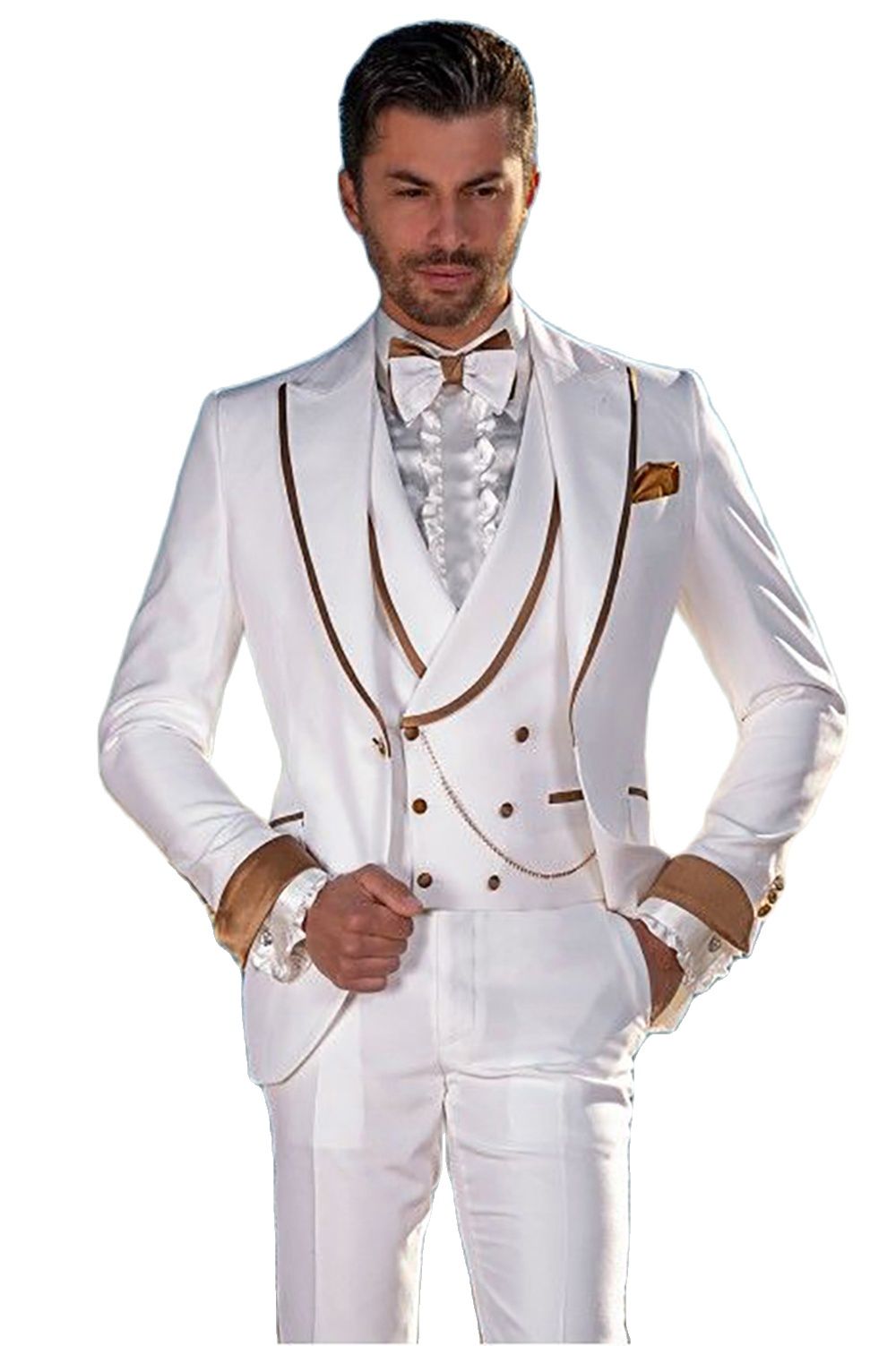 Custom Made Witte Mannen Pakke - Men Formal Party Wear Dress recensie en prijs