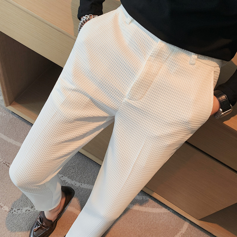 2024 Herfst Nieuwe Wafel Stret - Young Men Formal Wear recensie en prijs