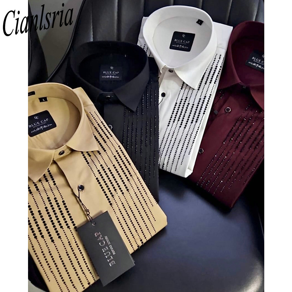 Luxe herenoverhemd met vertica - Men Formal Party Wear Shirt recensie en prijs