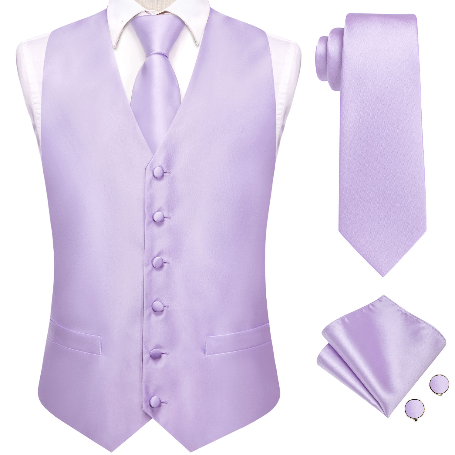 Hi-Tie Solid Voilet Lila Heren - Young Men Formal Wear recensie en prijs