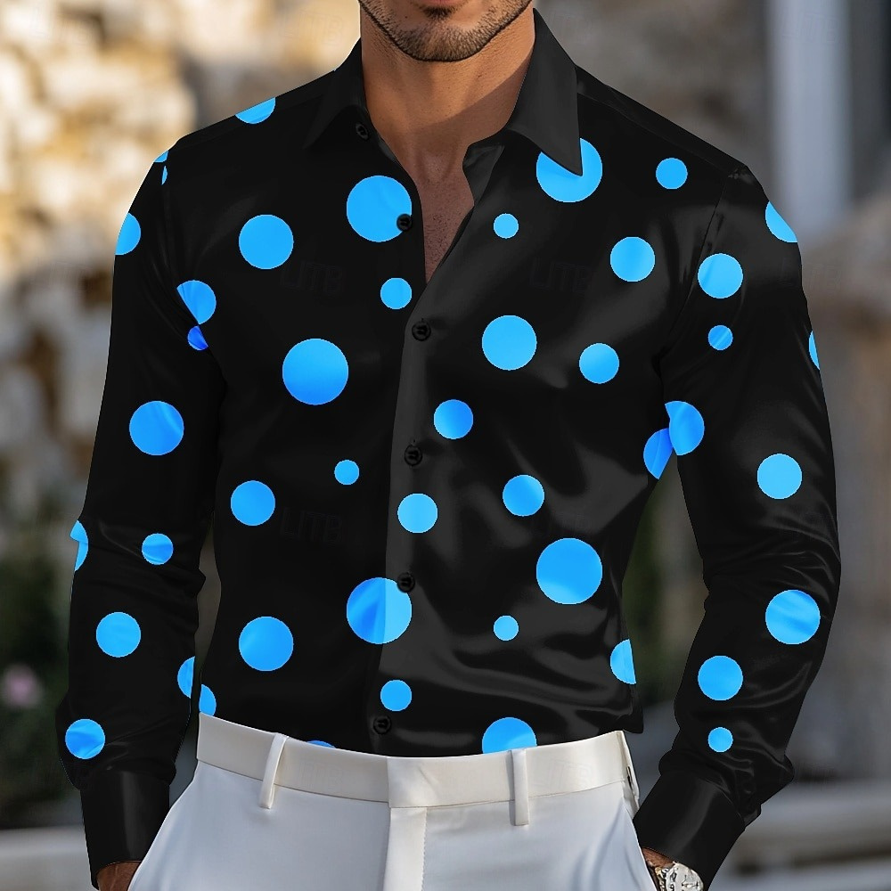 Heren overhemd met geometrisch - Men Formal Party Wear Shirt recensie en prijs