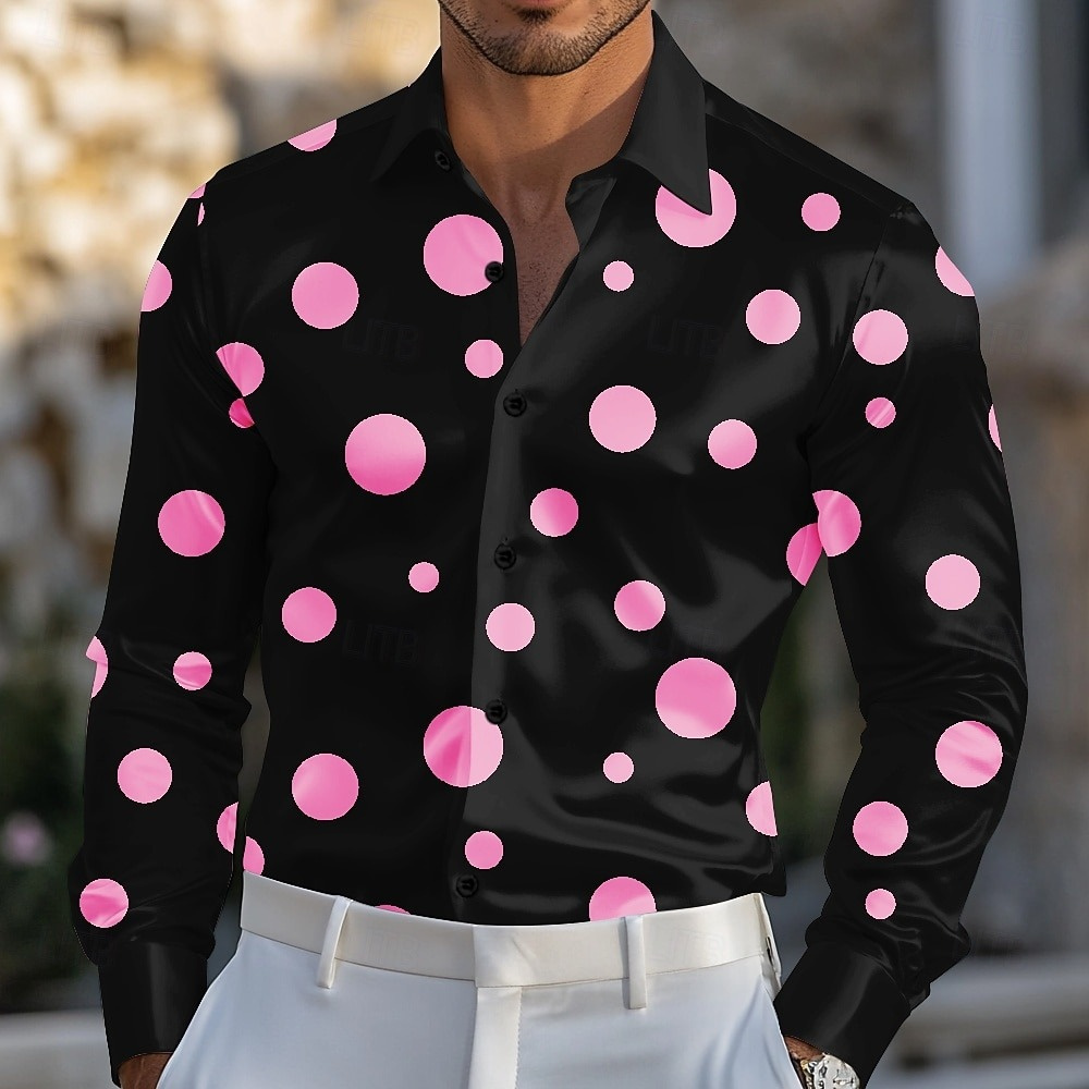 Heren overhemd met geometrisch - Men Formal Party Wear Shirt recensie en prijs