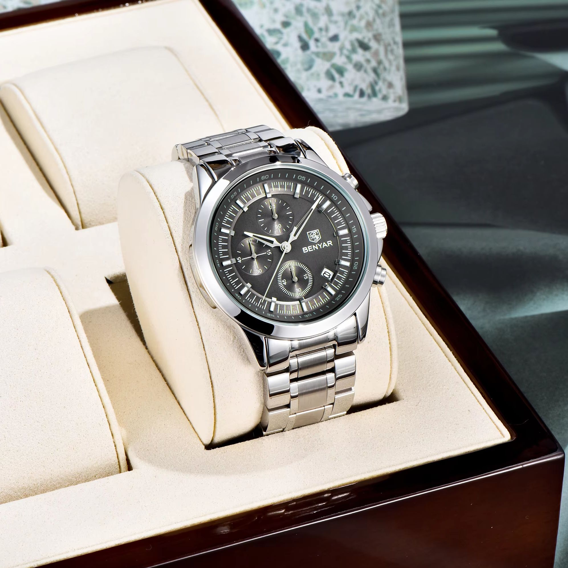 BENYAR Luxe ingetogen heren qu - Men'S Formal Wear Watches recensie en prijs