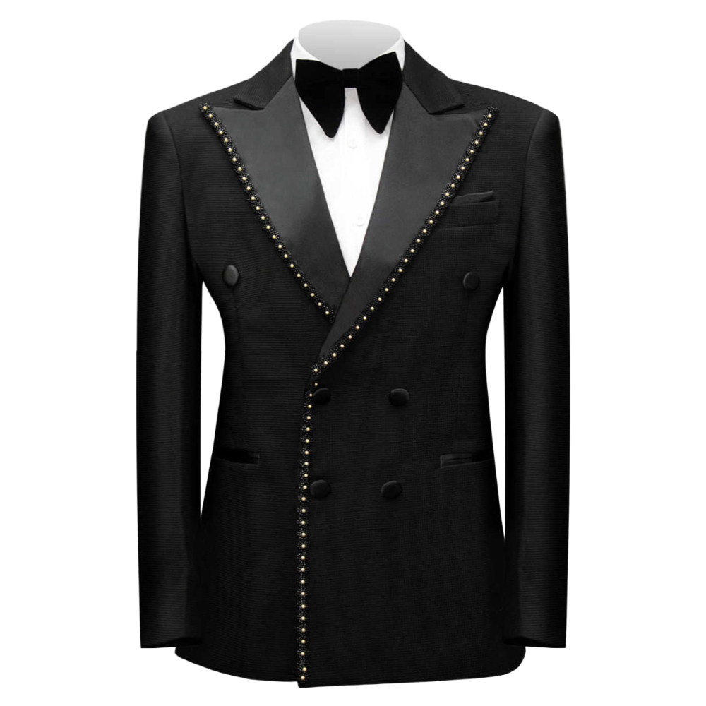 Dubbelgeknoopte, met kralen ve - Men Formal Wear Wedding recensie en prijs