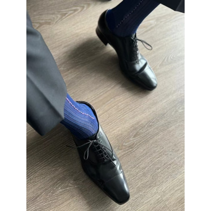 Heren sokken blauw zwart forme - Men Formal Party Wear Dress recensie en prijs