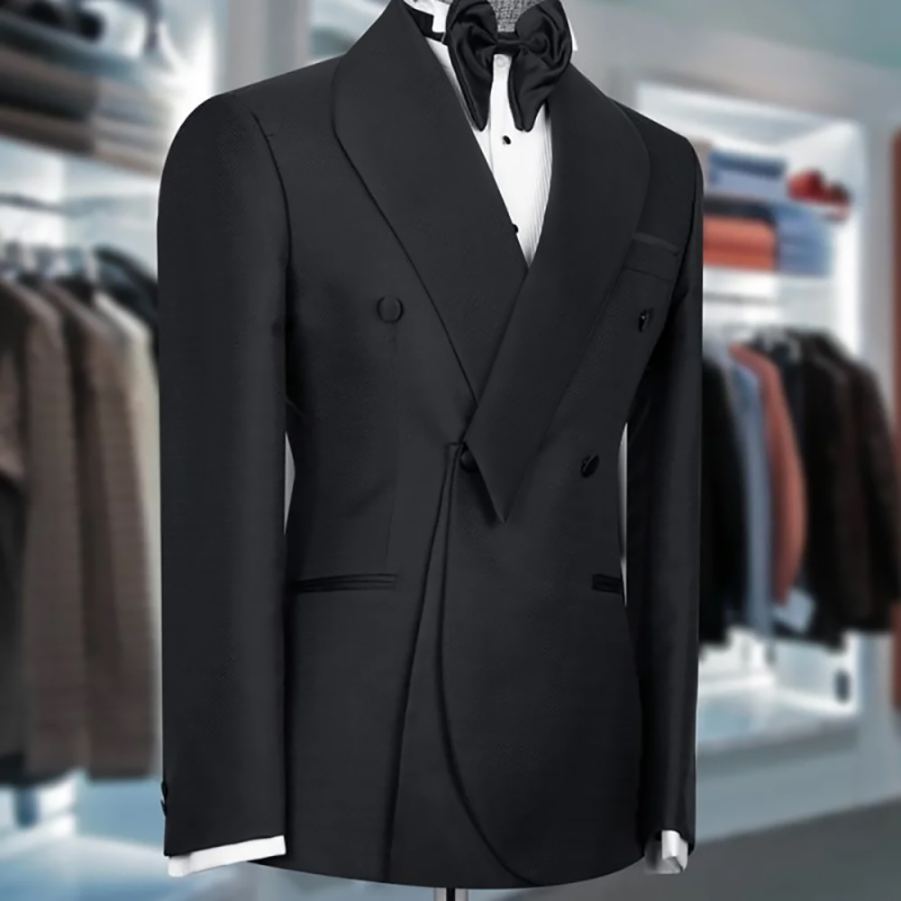 Zwarte pakken voor mannen sjaa - Men Formal Wear Wedding recensie en prijs
