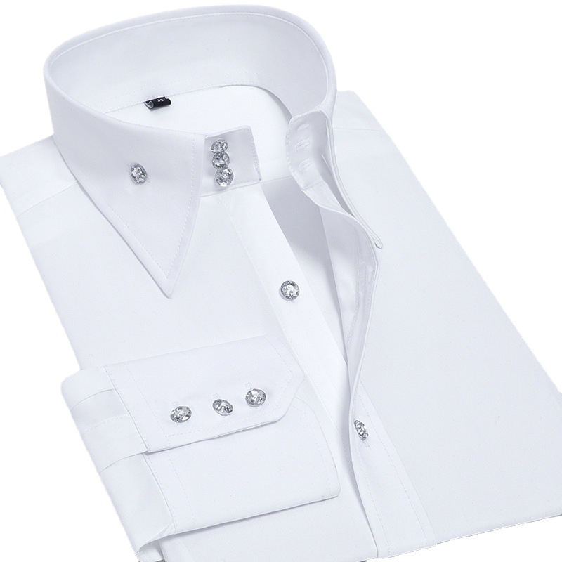 Luxe heren slim fit overhemd m - Men Formal Party Wear Shirt recensie en prijs