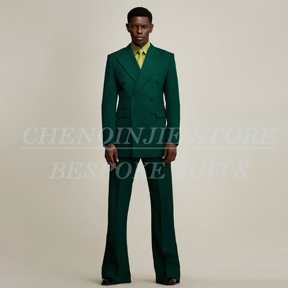 Luxe groene herenpakken, forme - Men Formal Wear Green recensie en prijs